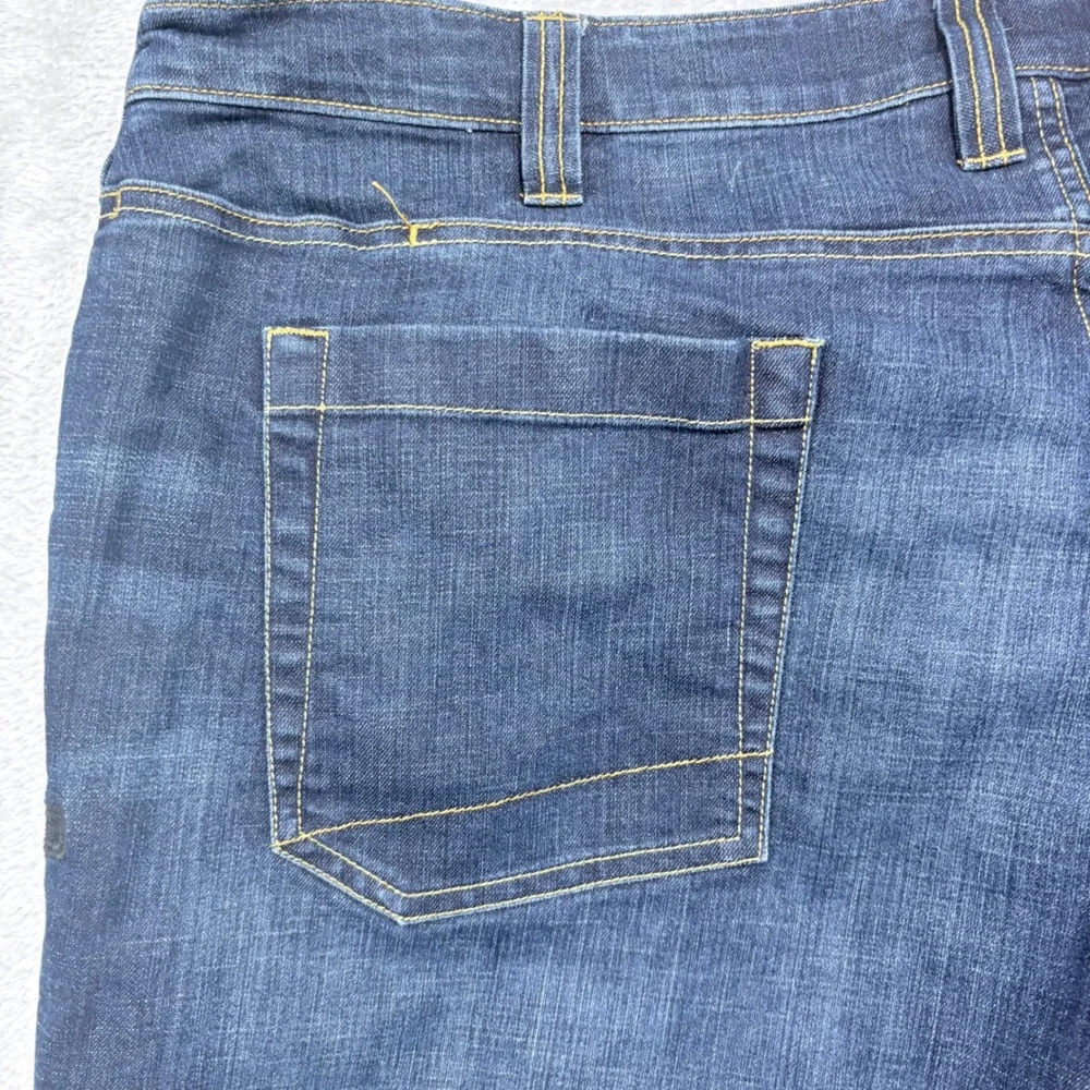 5.11 Tactical Defender-Flex Jeans Mens 44x32 Dark Blue Straight Leg Denim Pants